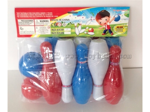 8 inch PVC transparent bowling suit toys