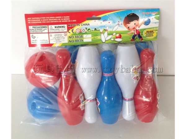 7 inch PVC solid color bowling suit toys