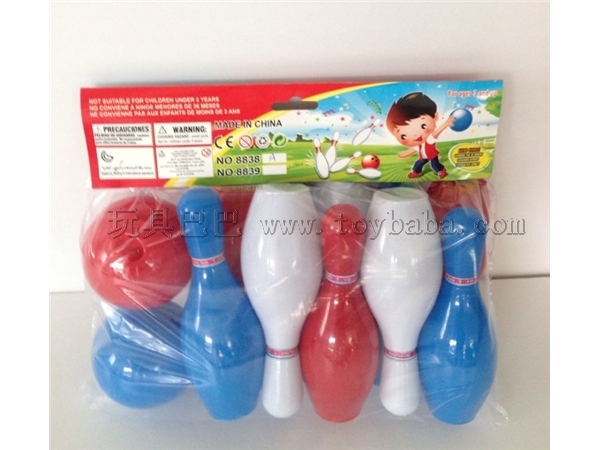 7 inch PVC solid color bowling suit toys