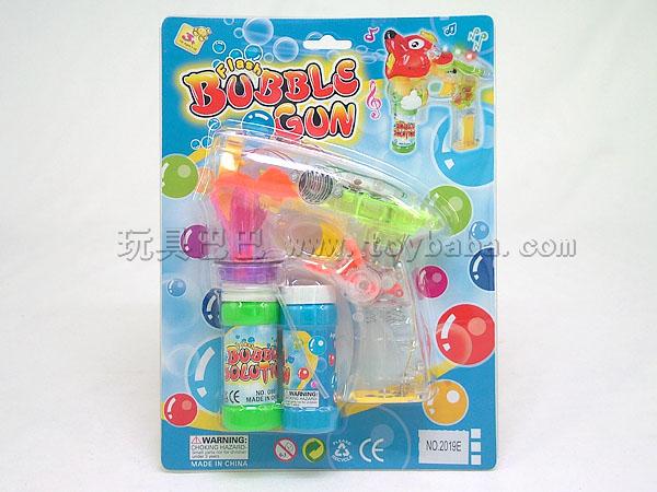 Flash, music, two bottles of water electric bubble gun (space)
