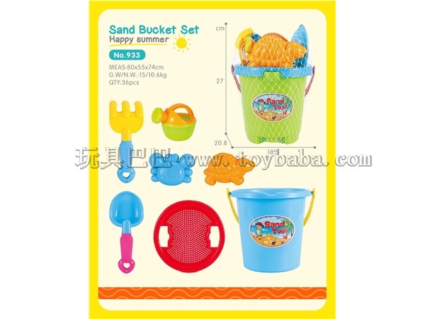 Beach bucket 7-piece set