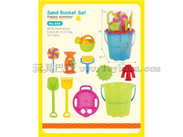 Beach bucket 10 pieces