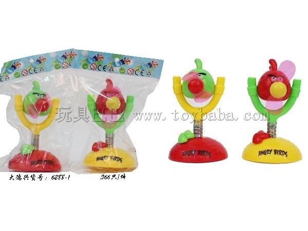 Angry birds type electric fan