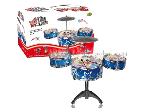 Acoustic drumming suit with flash music drum (3) in Chinese