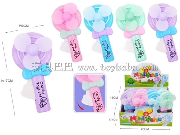 Lollipop holding fan (12 pieces)