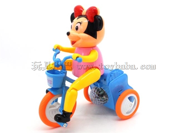 Electric mini bike with light and music