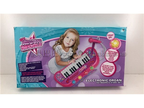 24 key electronic piano set (with piano stand, chair, microphone and MP3 connection)