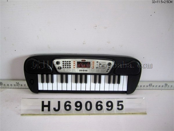 Black / gray 19 key two tone electronic organ