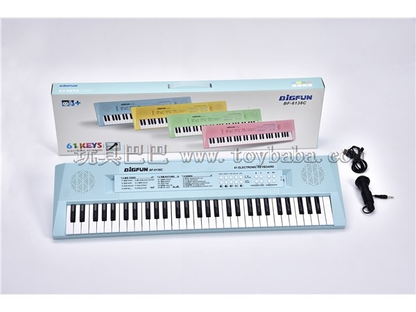 61 key electronic organ with microphone / USB cable