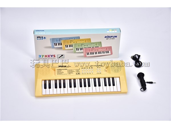 37 key electronic organ with microphone
