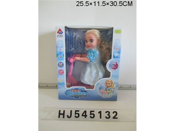Electric balance car doll with light and music