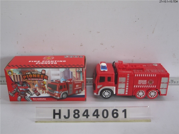 2 electric universal deformation fire engines (light and music)