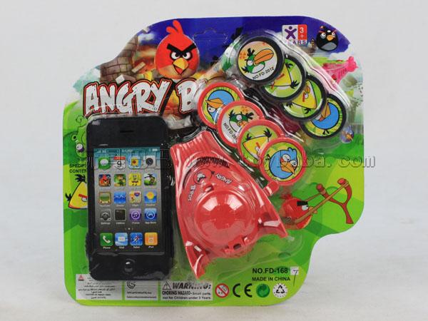 4 watches with apple phone (angry birds design)