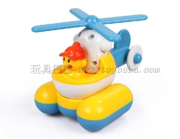 Intelligence disassembling a small plane from baby toys