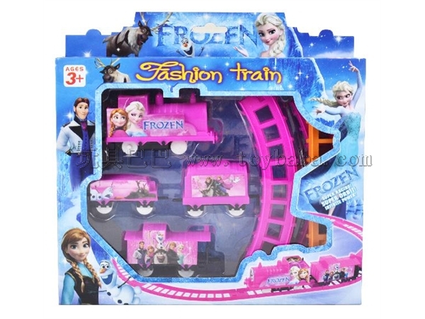 Electric snow and ice Qiyuan rail car toy wholesale stall hot sale children’s educational model toy square hot sale
