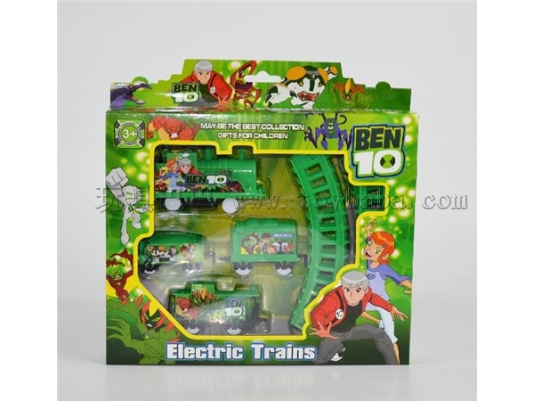 Special electric Ben10 rail car toys wholesale stall hot sale children’s puzzle model toy square hot sale