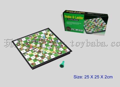 Folding magnetic snakes and ladders