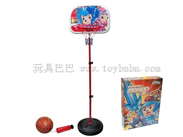 Vertical pleasant goat iron frame basketball stand