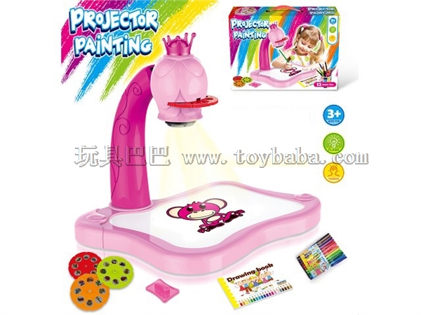 Learning machine projector intelligent projection painting machine