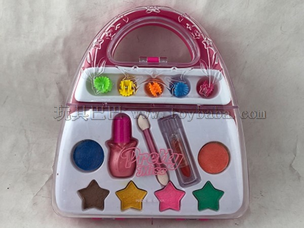 Tool box makeup suit hairpin + makeup combination toy girl’s family toy