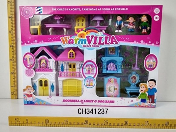 Window box villa set Renzi + furniture + villa combination set family toys