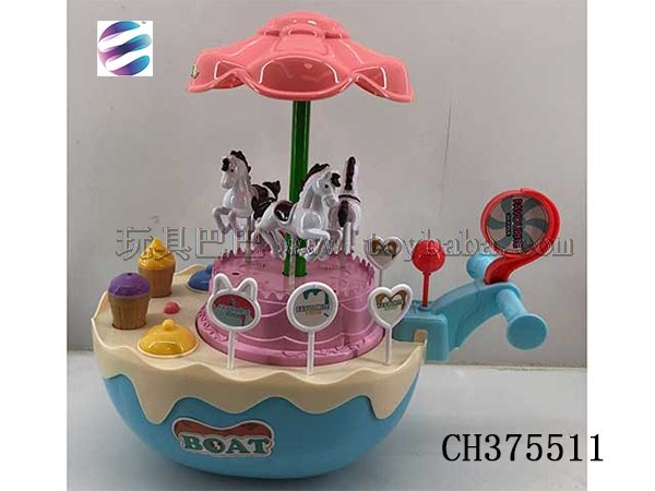 Electric universal carousel cake cart interesting electric toys family entertainment toys