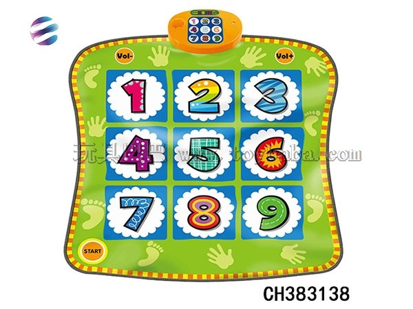 Digital dance blanket with display screen 3 game levels 3 different background music led integral board display score au