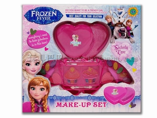Ice and snow double heart peach makeup set box