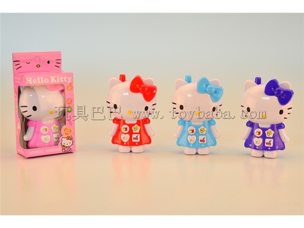 Hello Kitty music light mobile phone (four-color mixed)