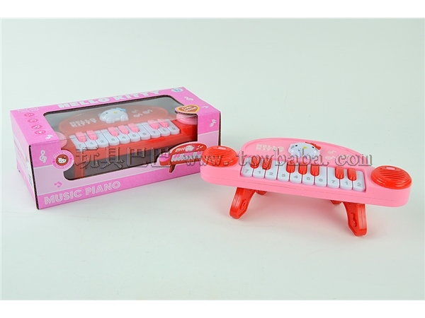 Hello Kitty music light ten harpsichord (with feet, mixed red and pink)