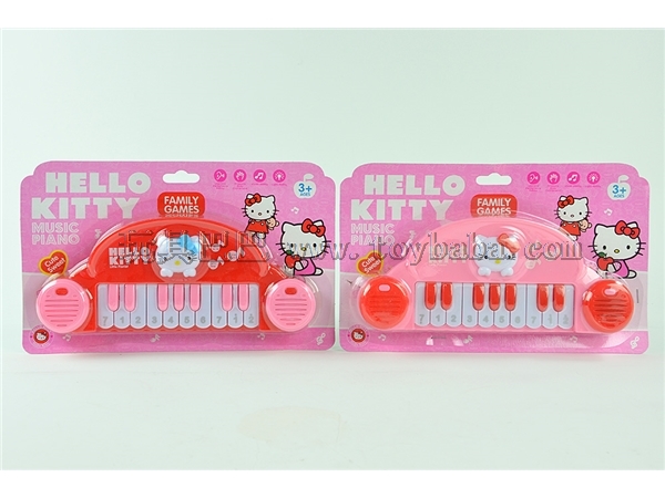Hello Kitty music light ten harpsichord (mixed red and pink)