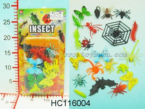 17 3-inch insects and 4 3-inch butterflies (environmental protection)