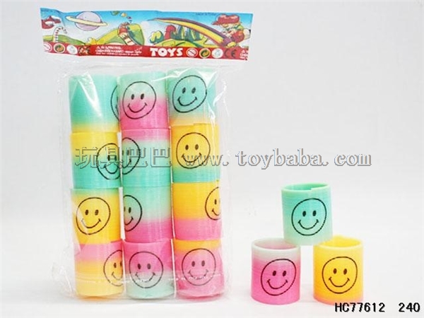 Round printed smiling face (12 pieces / bag)