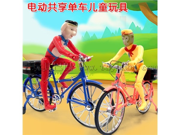Electric toy bicycle electric doll riding bicycle