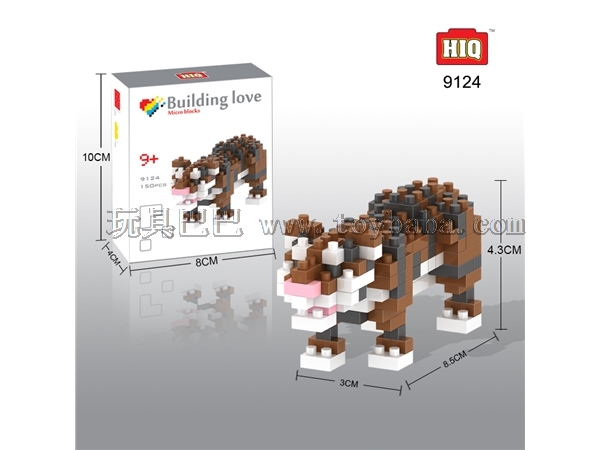 HIQ dragon the tiny building blocks the animal series - tiger 150 pieces