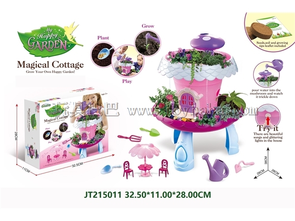 DIY fairy tale garden family flower series - magic house