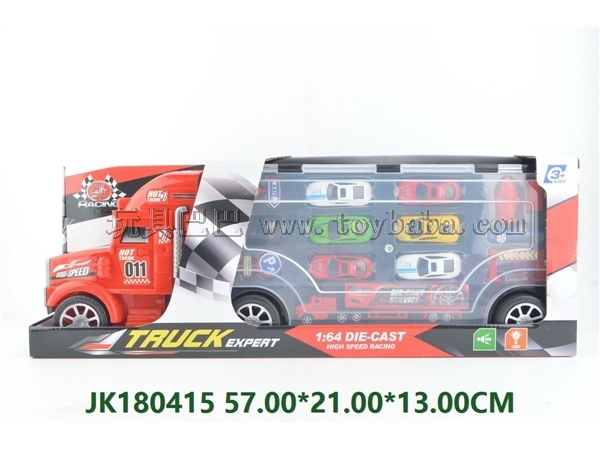 Portable storage alloy container truck with light and music