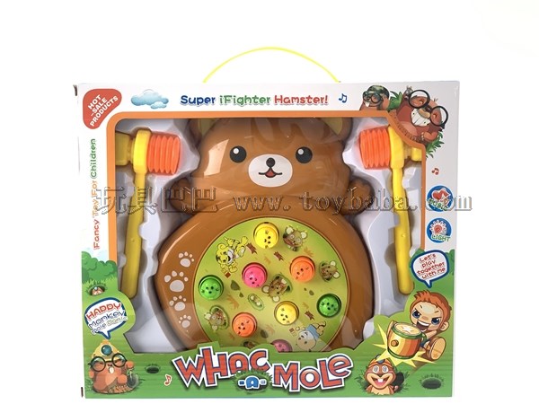 Bear lights music spin ground mouse