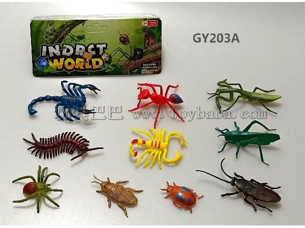 PVC insect model toy set