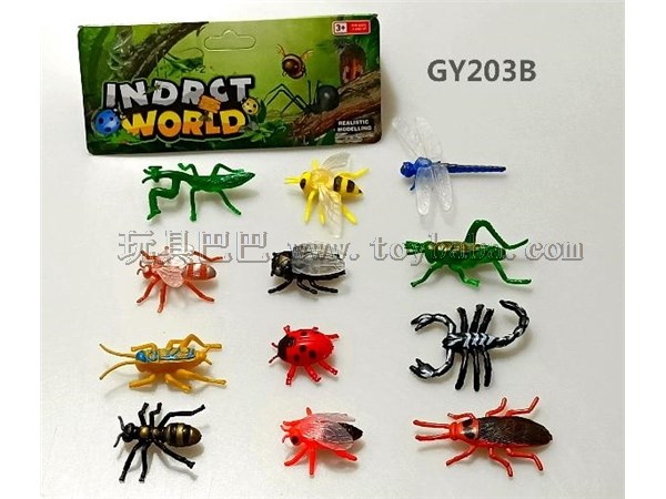 PVC Mini insect model toy set