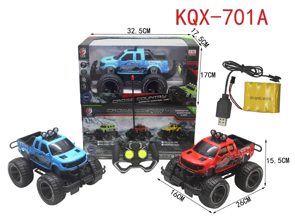 Four way off-road Ford remote control vehicle with light 1:16 (including power)