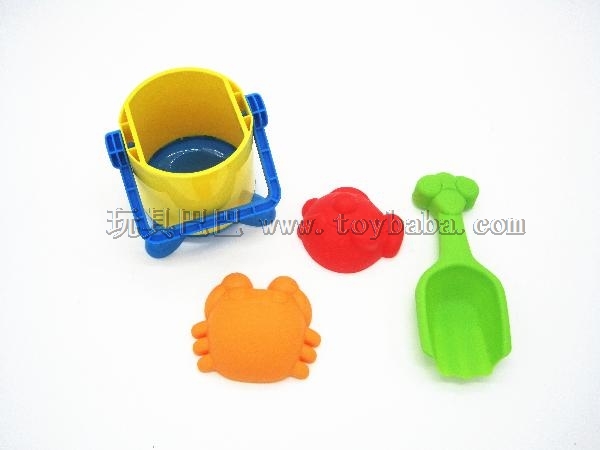 Summer children’s beach toy small straight bucket toy set