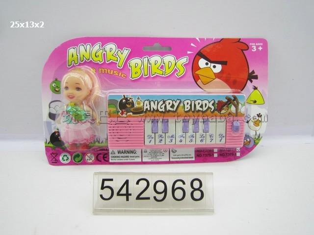 The angry birds Edition keyboard with Barbie