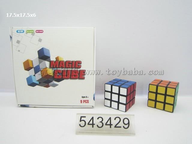 5.7 cm to special black rubik's cube stickers (without a spring board, 9 zhuang only)