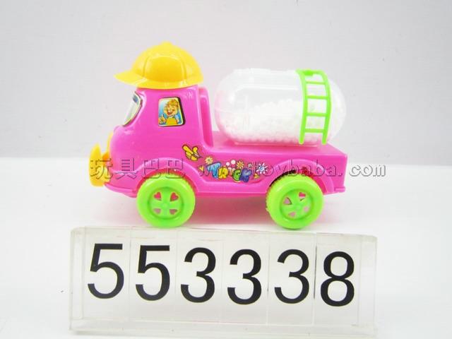 Pull line cartoon truck with snowflake(3color)