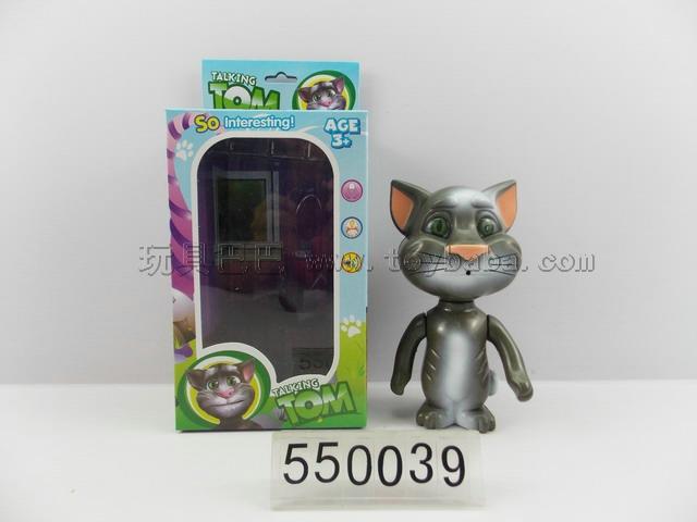 Electric talking Tom cat strip light recording function (not package) packaging in English