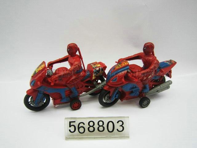 Back in spider-man motorcycle/red