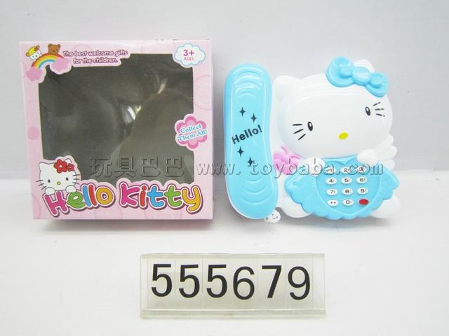 Hello Kitty phone music light color (pink, blue, 2)