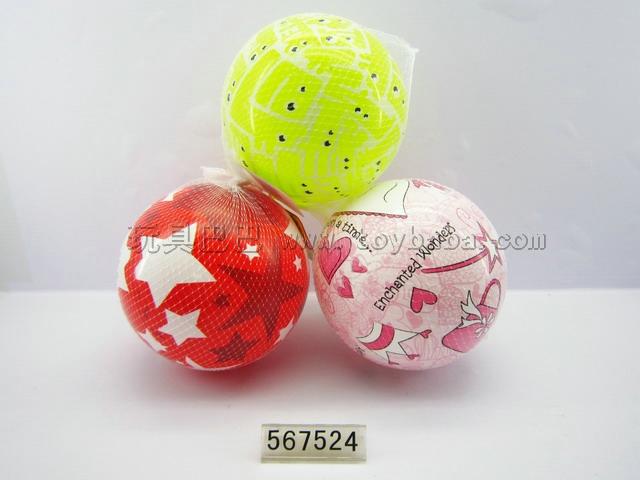9 inches not tort color printing ball/eight conventional/environmental protection material