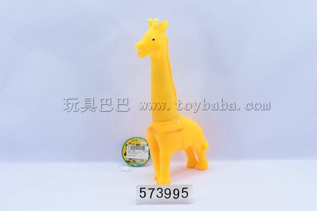 Bellow lining plastic giraffe